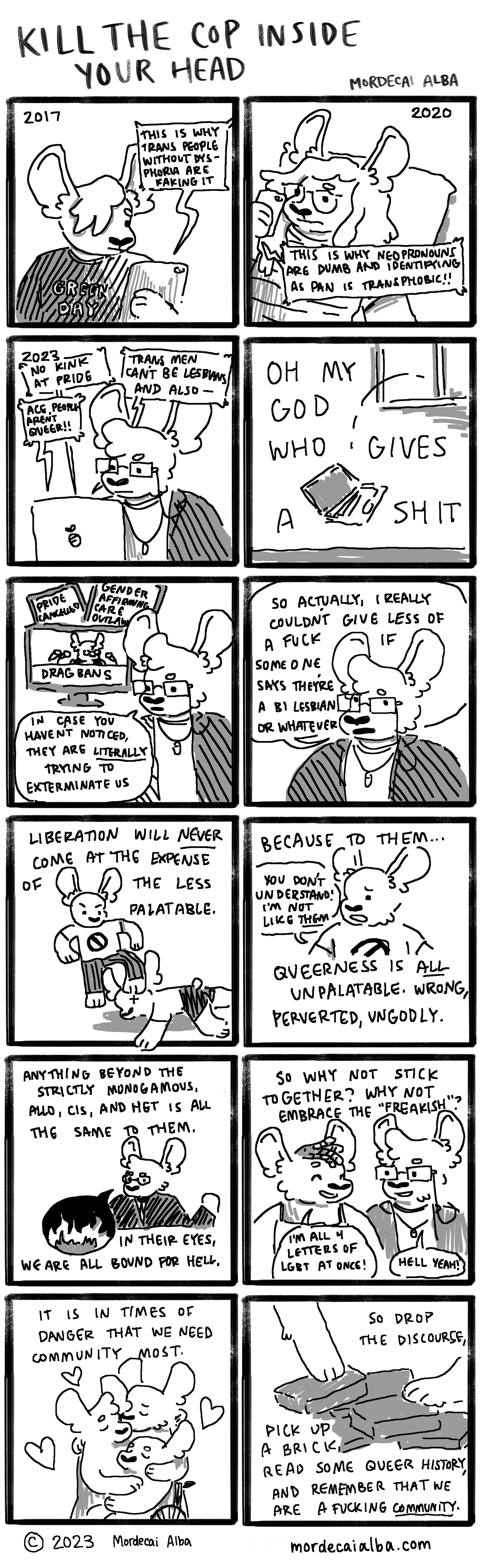 A comic about queer discourse.